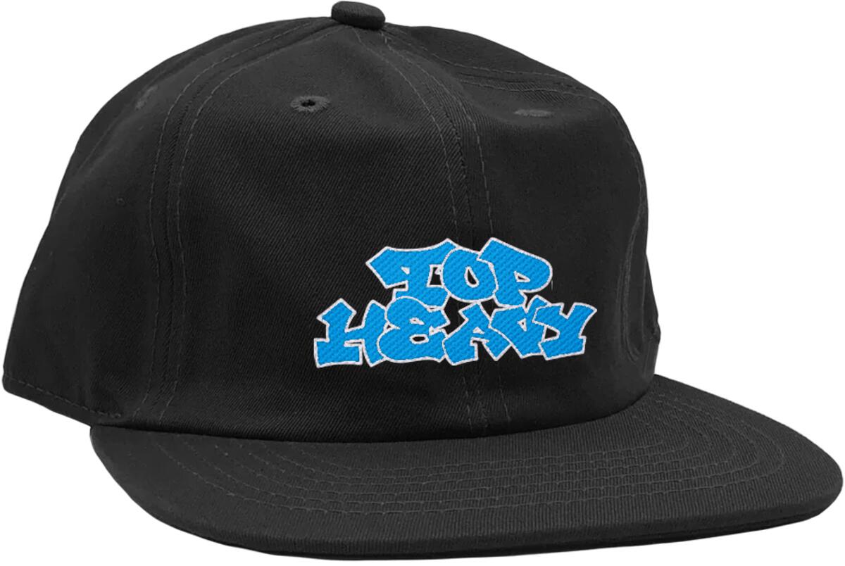 TOP HEAVY - Stacks 6 Panel Snapback Black