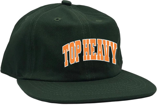 TOP HEAVY - College 6 Panel Snapback Forest