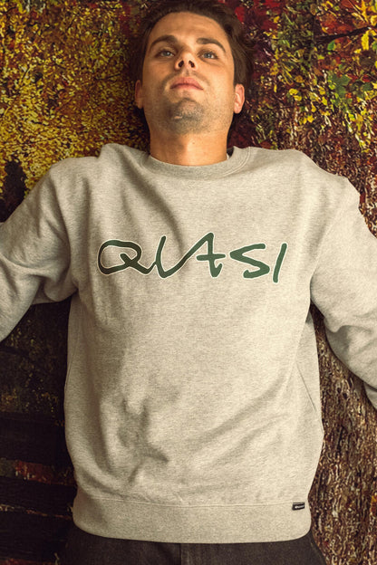 QUASI - Sig Crewneck Grey