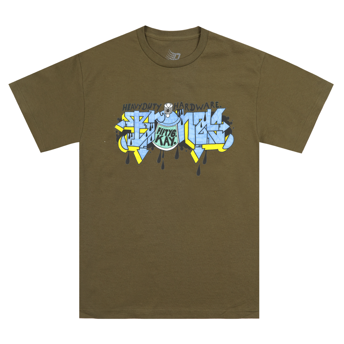 BRONZE56K - Heavy Duty Tee Military Green