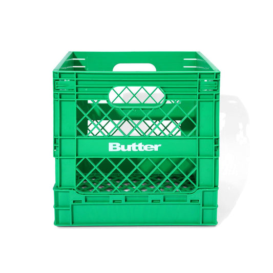 BUTTER GOODS - Collapsible Record Crate Green