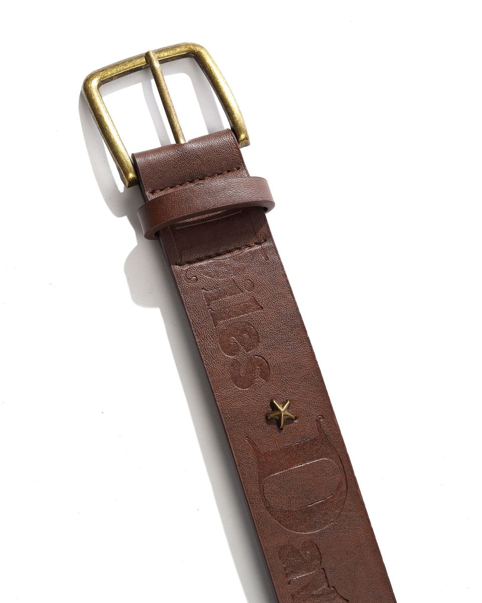 BUTTER GOODS - Miles Davis Studded Belt Brown