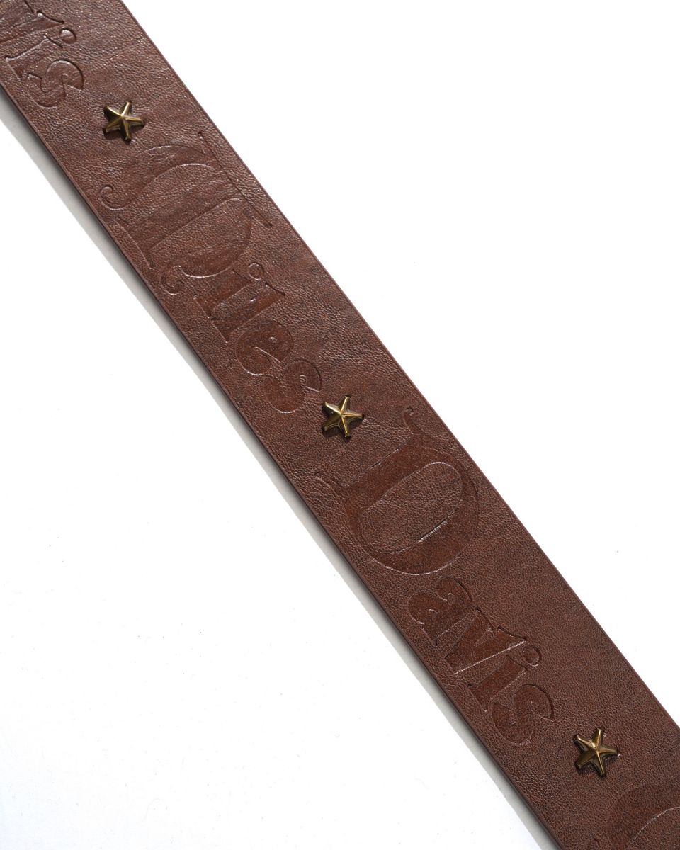 BUTTER GOODS - Miles Davis Studded Belt Brown
