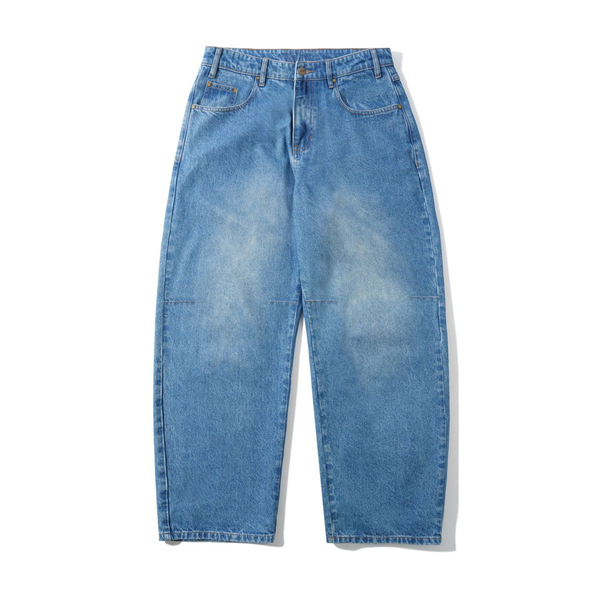 BUTTER GOODS - Wide Cut Denim Jeans Worn Indigo