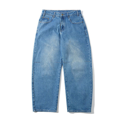 BUTTER GOODS - Wide Cut Denim Jeans Worn Indigo