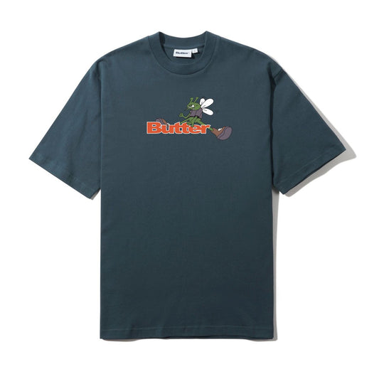 BUTTER GOODS - Skeeter Logo Tee Steel Blue
