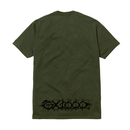 GX1000 - Dystopia Gas Mask Tee Military Green