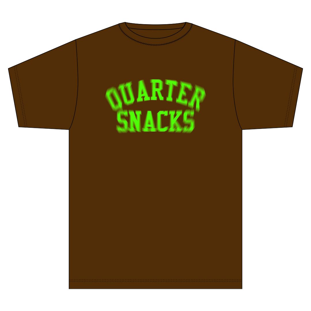 QUARTER SNACKS - Motion Arch Tee Brown