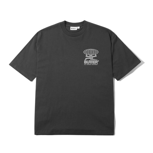 BUTTER GOODS - Terrain Tee Washed Black