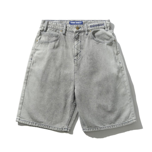 BUTTER GOODS - Bronco Denim Shorts Washed Grey