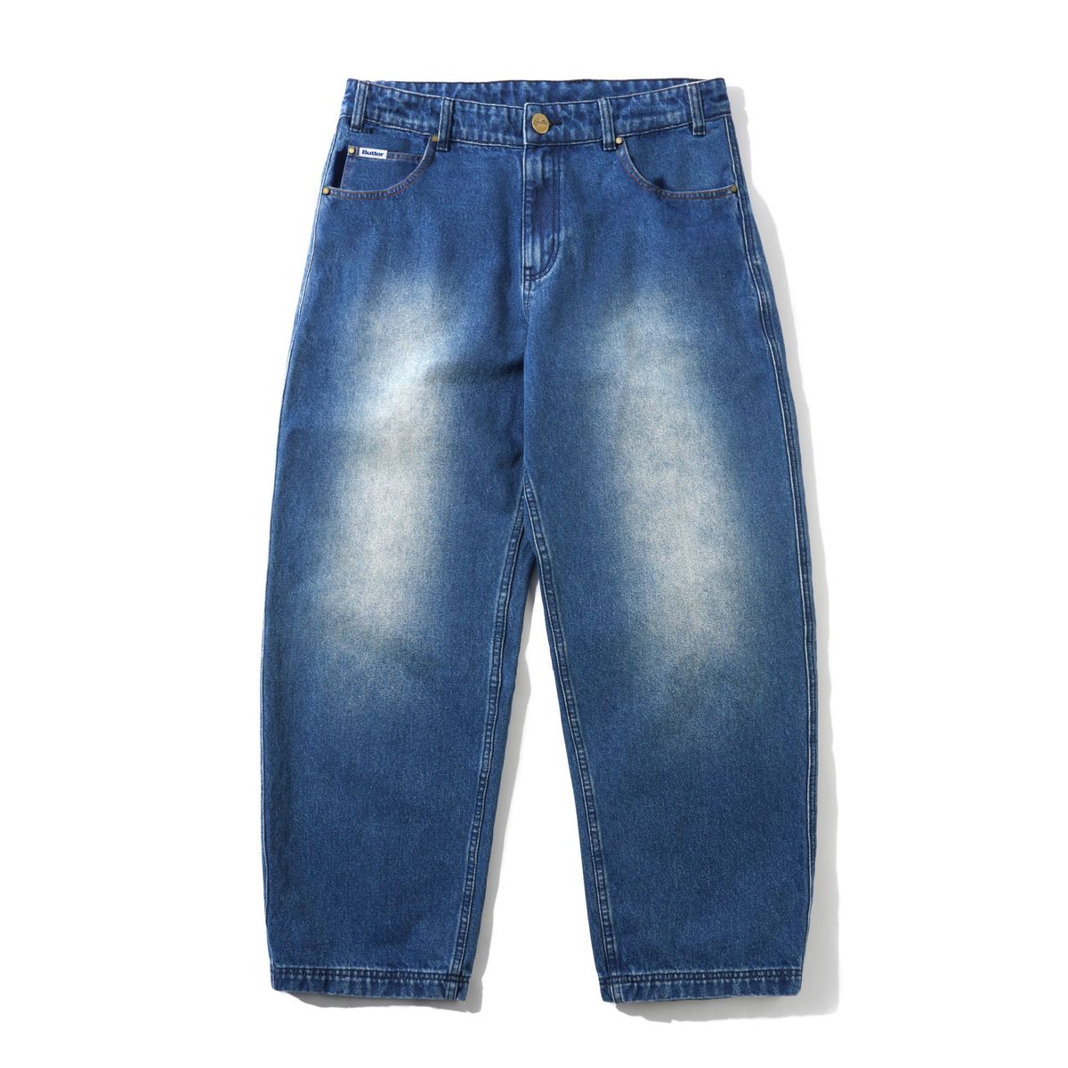 BUTTER GOODS - Spike Denim Jeans Distressed Indigo