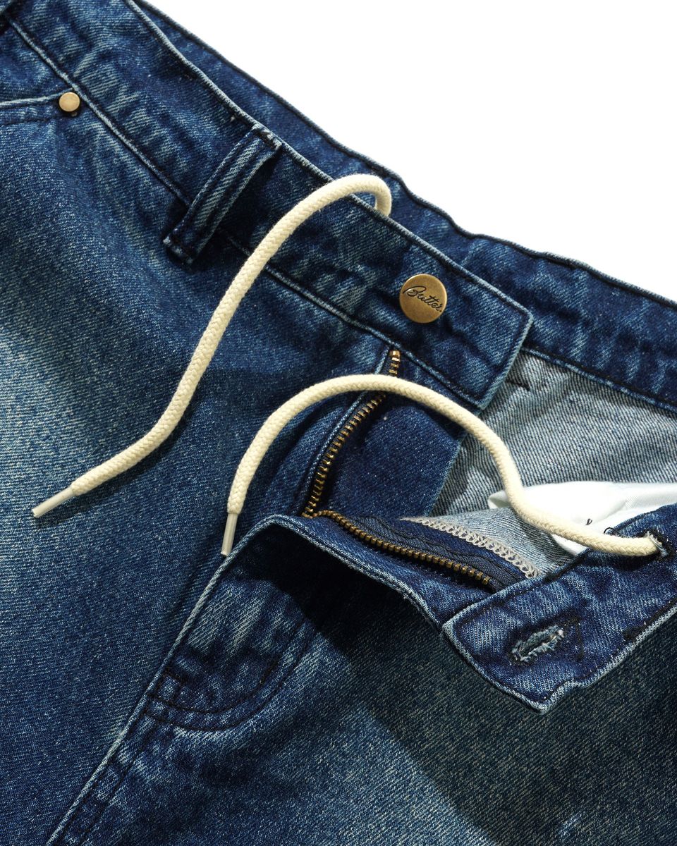 BUTTER GOODS - Spike Denim Jeans Distressed Indigo