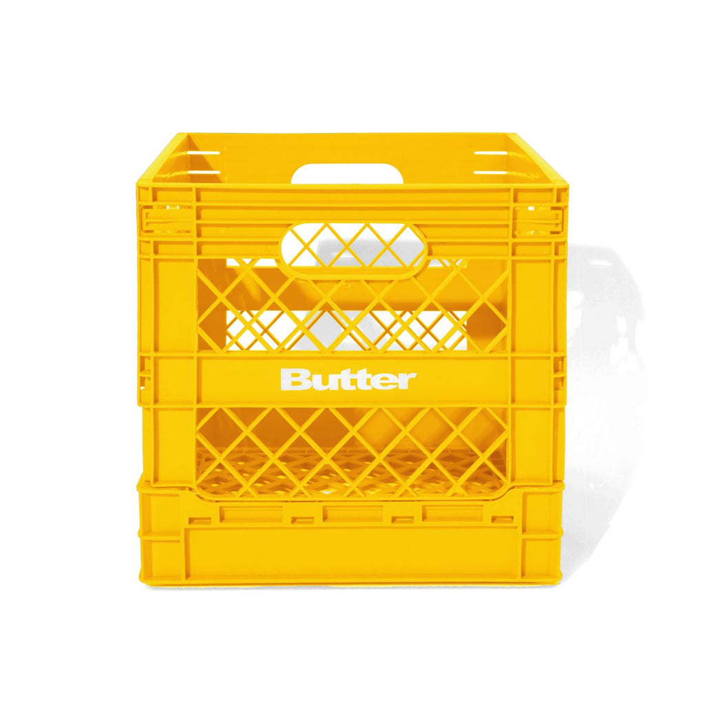 BUTTER GOODS - Collapsible Record Crate Yellow