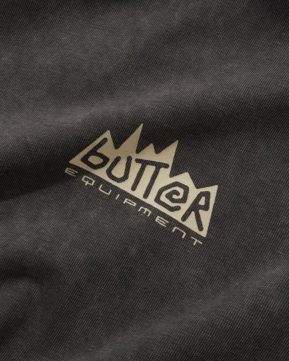 BUTTER GOODS - Mountain Equipment Tee Washed Black