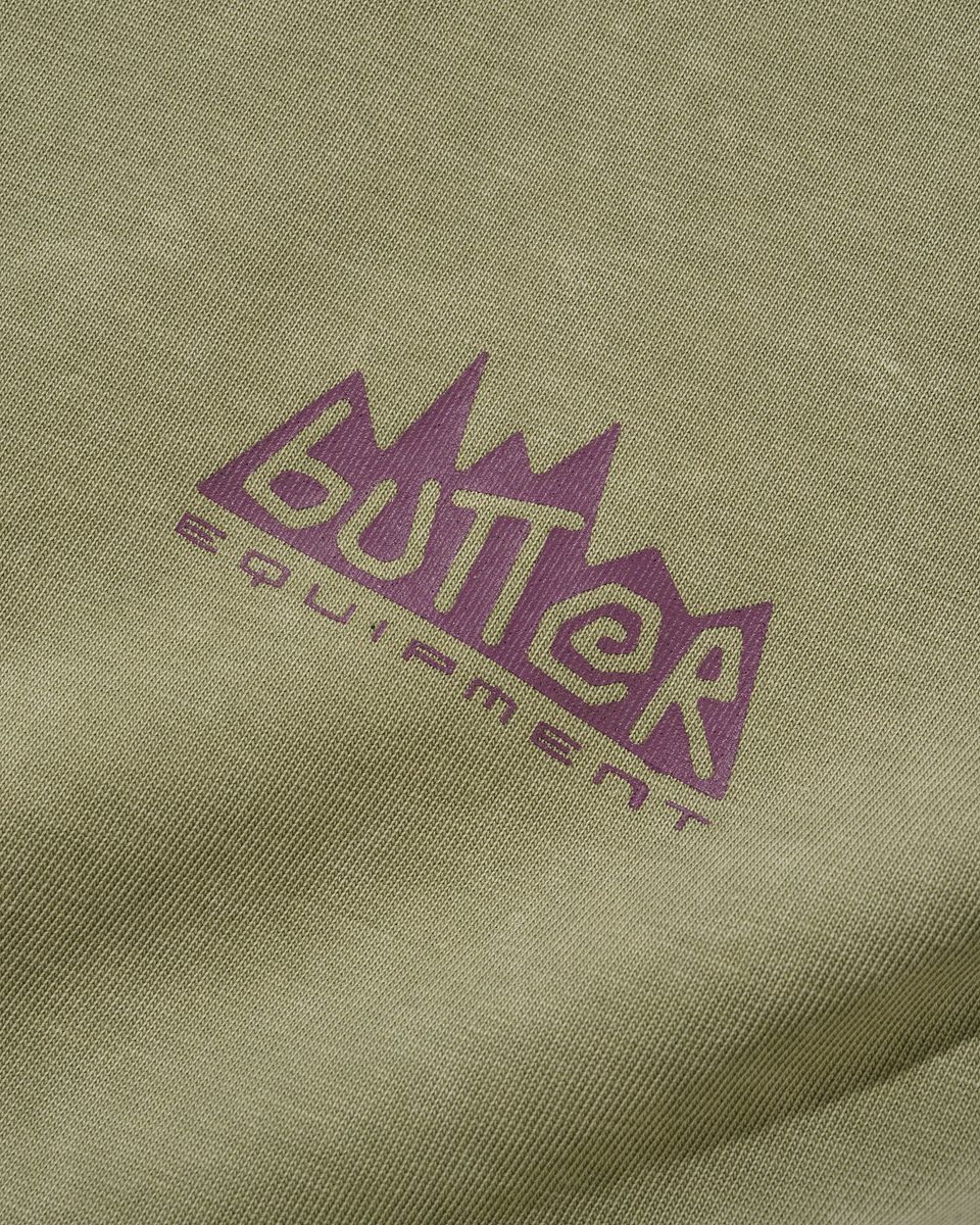 BUTTER GOODS - Mountain Equipment Tee Washed Sage