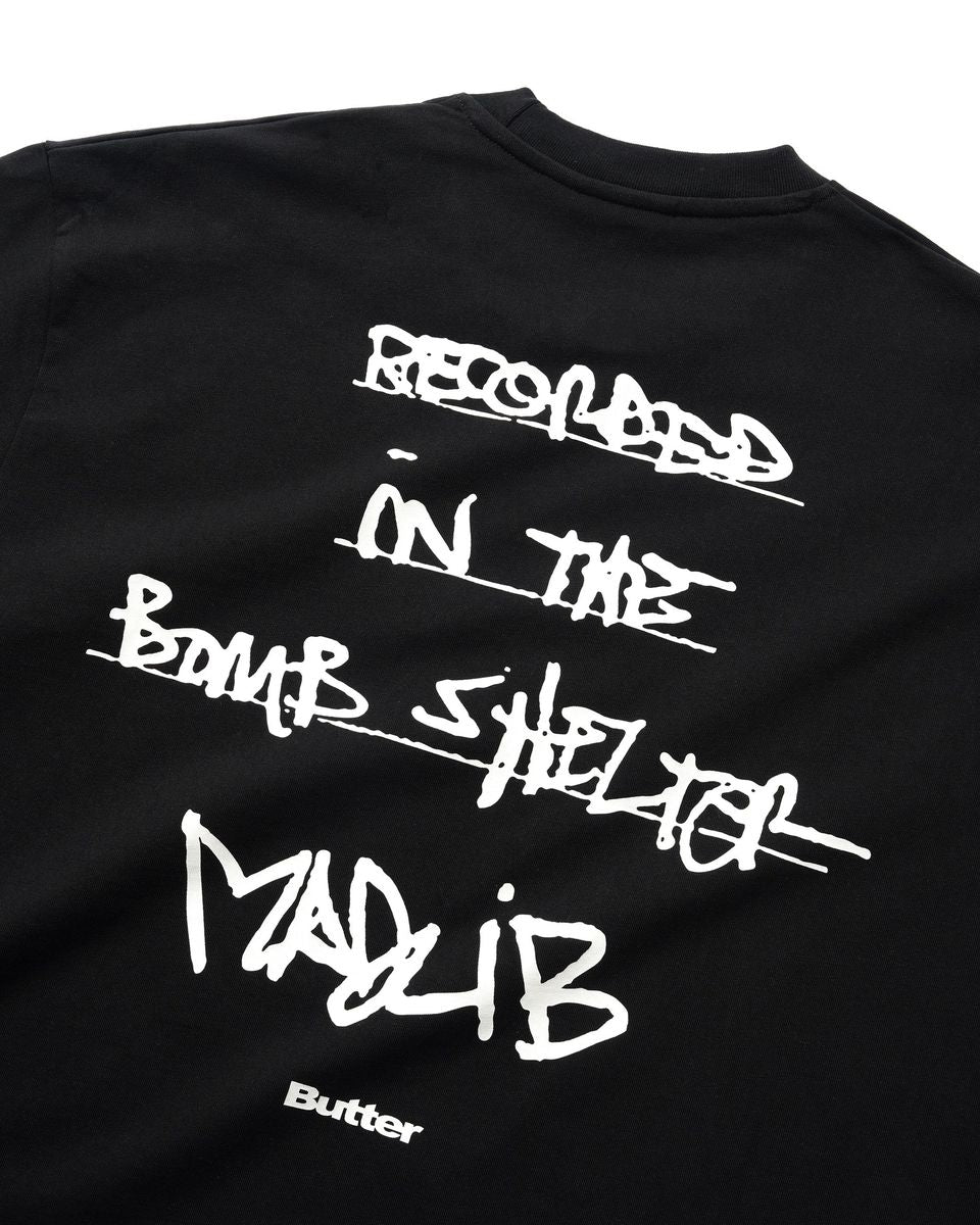 BUTTER GOODS - Madlibs Bob Shelter Tee Black