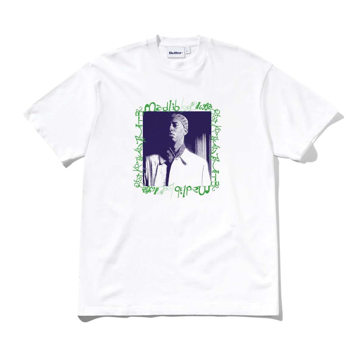 BUTTER GOODS - Madlibs Loop Digga Tee White