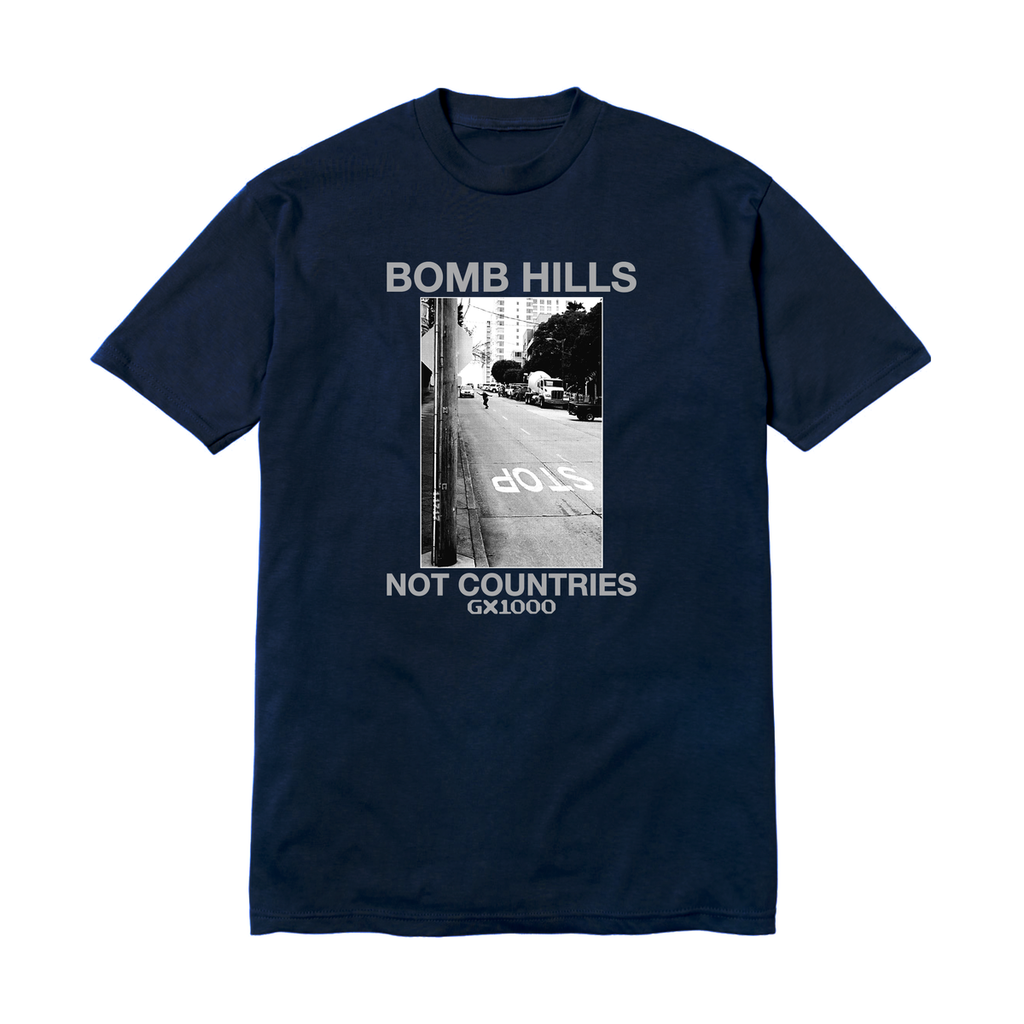 GX1000 - Bomb Hills Not Countries Tee Navy