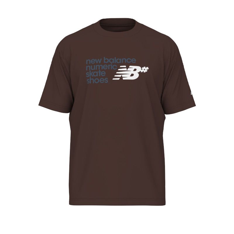 NEW BALANCE NUMERIC - Numeric Stacked Tee Brown