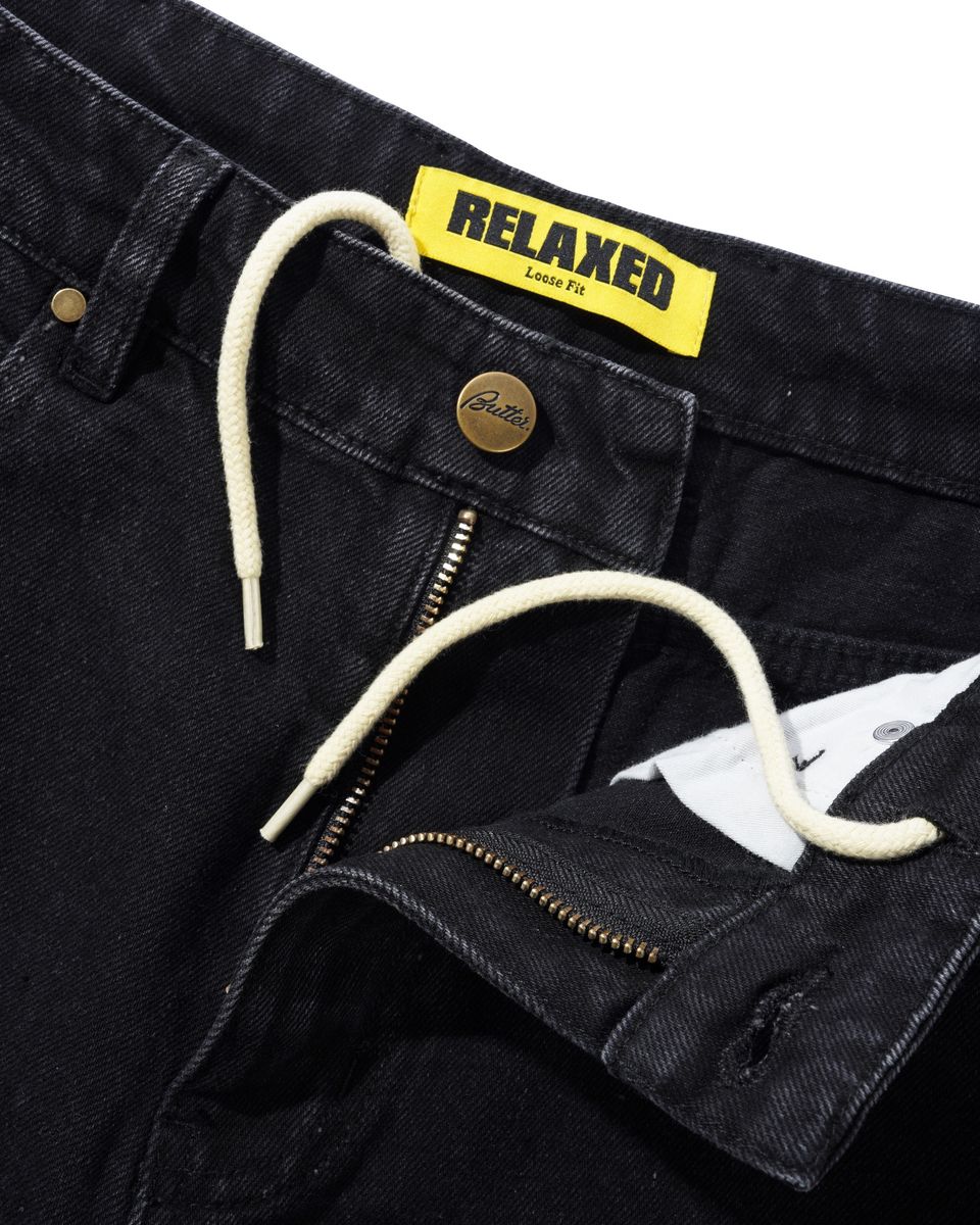 BUTTER GOODS - Relaxed Denim Jeans Flat Black