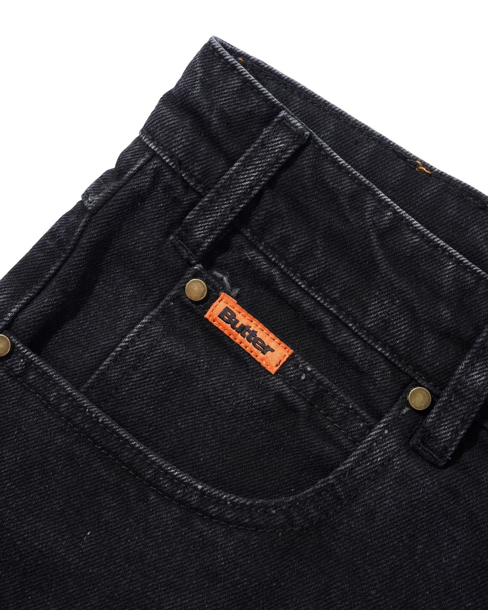 BUTTER GOODS - Relaxed Denim Jeans Flat Black