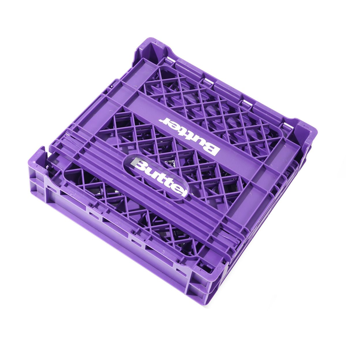 BUTTER GOODS - Collapsible Record Crate Purple