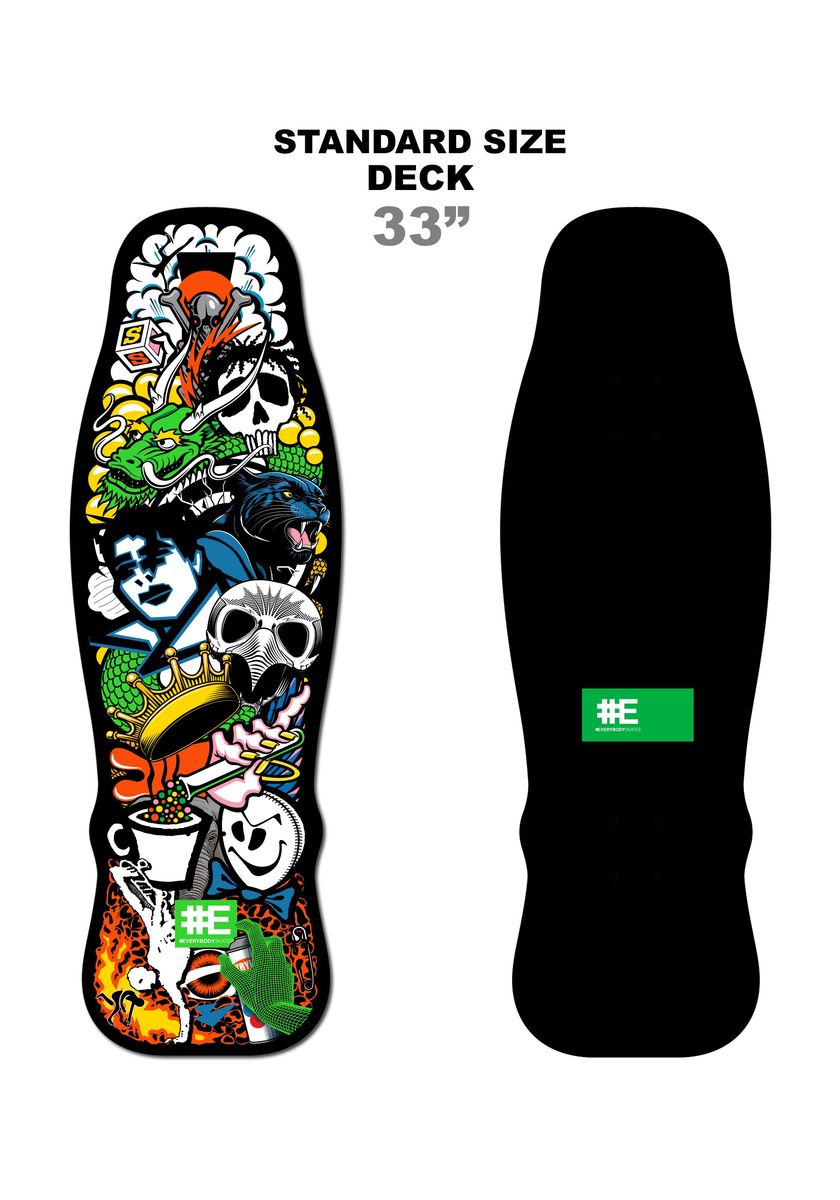 EVERYBODY SKATES - Eighties Standard Size - 10.0