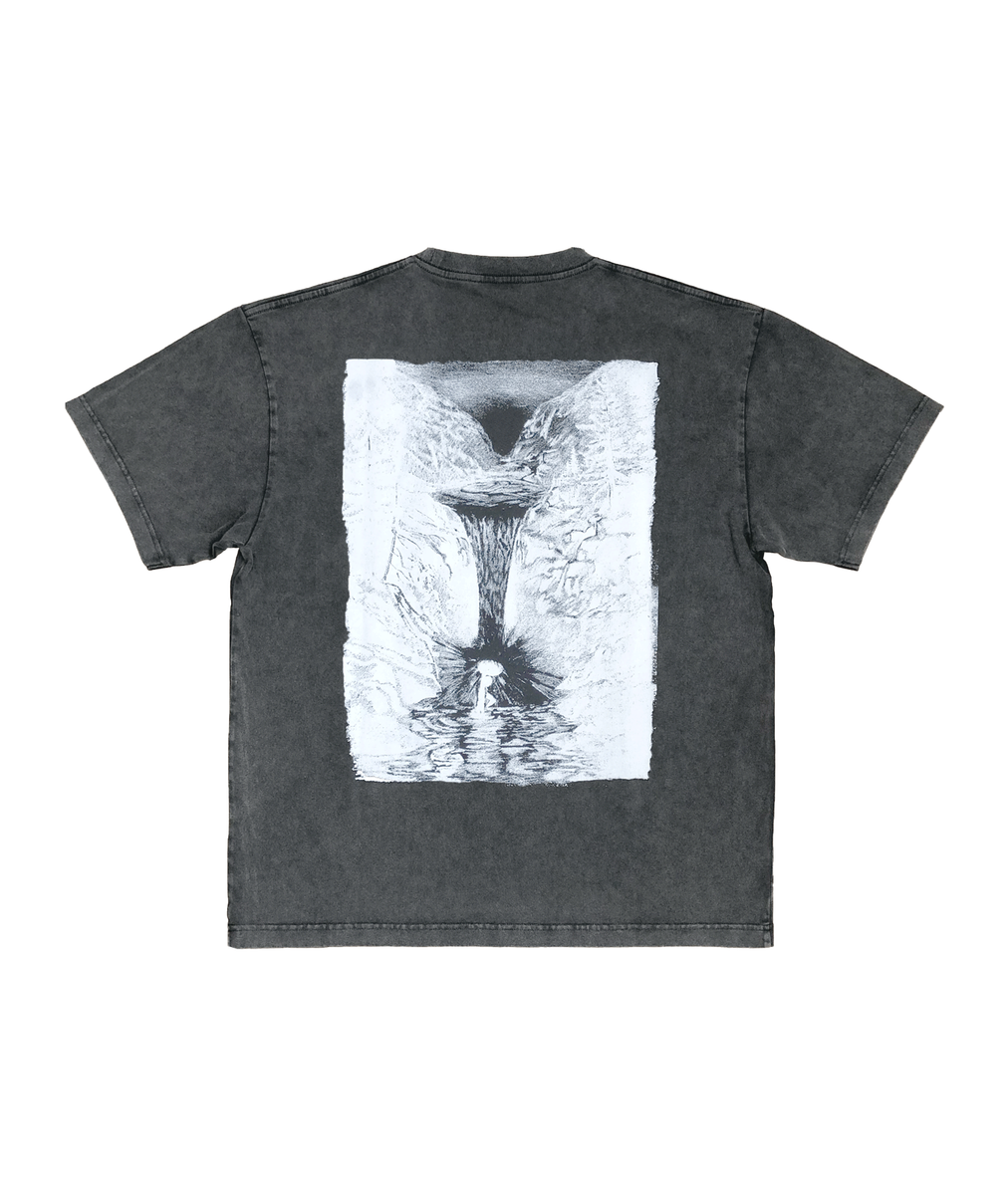 DANCER - Waterfall Tee Washed Black