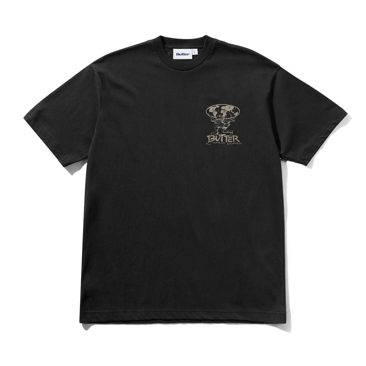 BUTTER GOODS - Terrain Tee Black