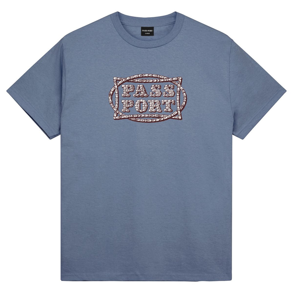 PASS~PORT - Stone Circle Tee Washed Out Blue