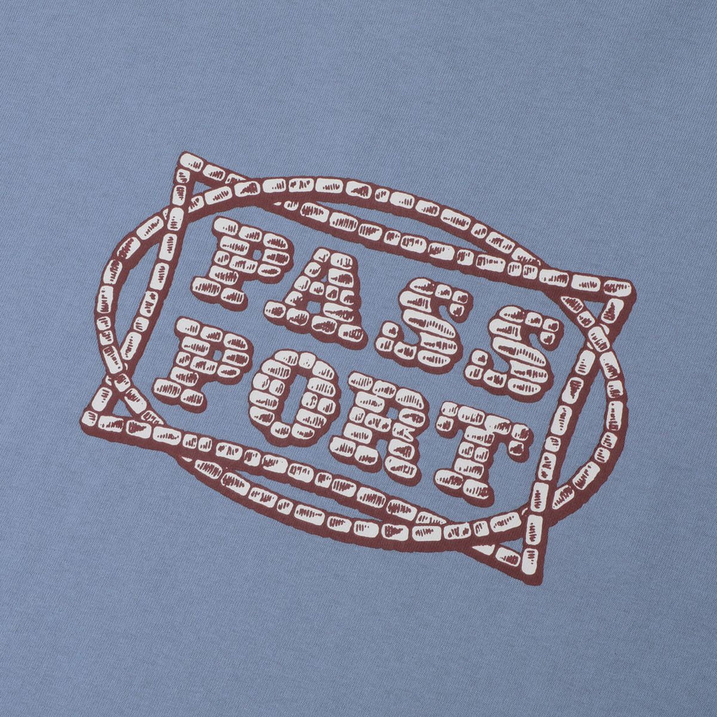 PASS~PORT - Stone Circle Tee Washed Out Blue