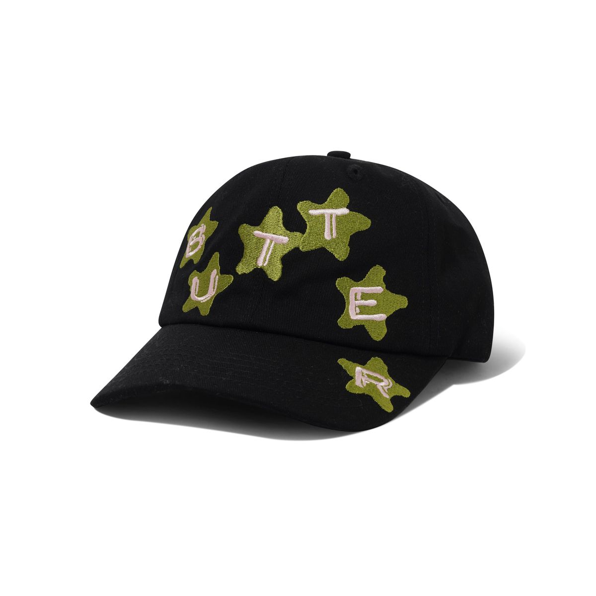 BUTTER GOODS - Stars 6 Panel Cap Black
