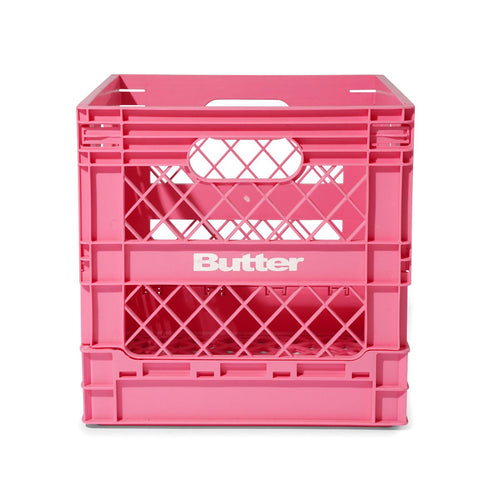 BUTTER GOODS - Collapsible Record Crate Pink