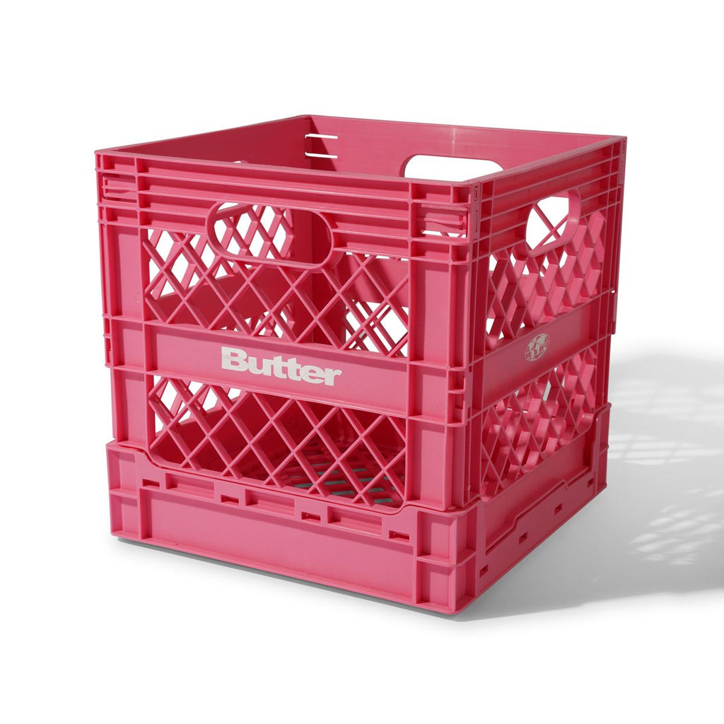 BUTTER GOODS - Collapsible Record Crate Pink