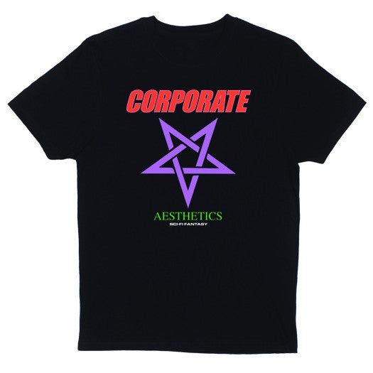 SCI-FI FANTASY - Corporate Aesthetics Tee Black