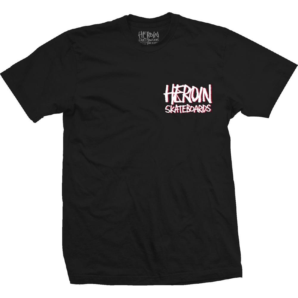 HEROIN - Nightmare On Egg Street Tee Black