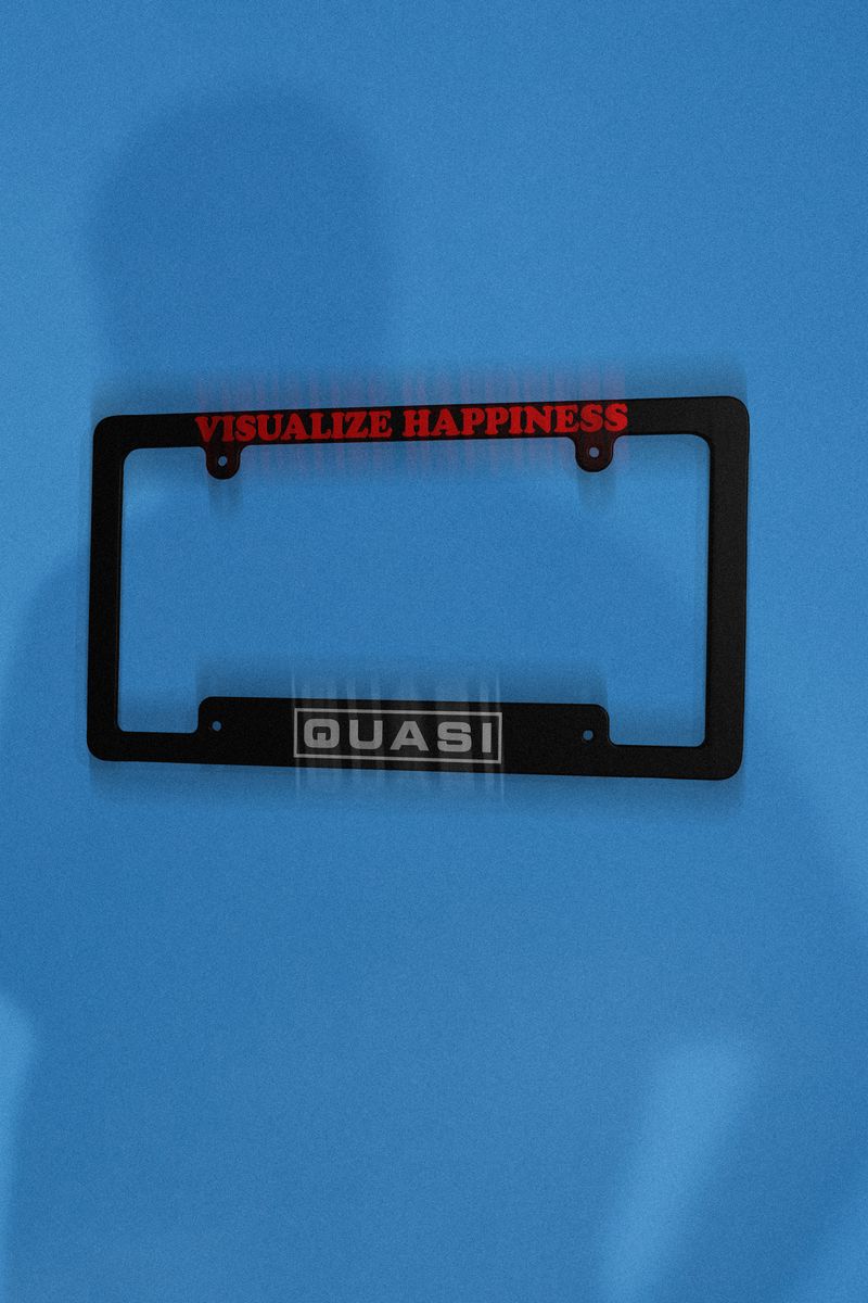 QUASI - Happiness License Plate Cover