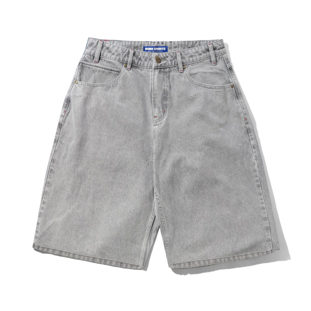 BUTTER GOODS - Solar Fade Denim Shorts Grey Wash