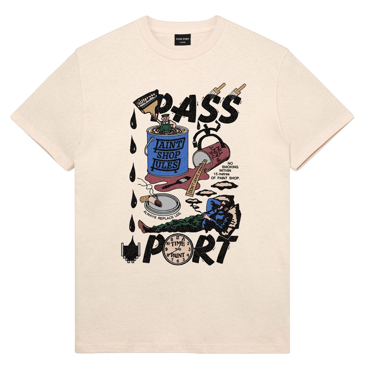 PASS~PORT - Shop Rules Tee Natural