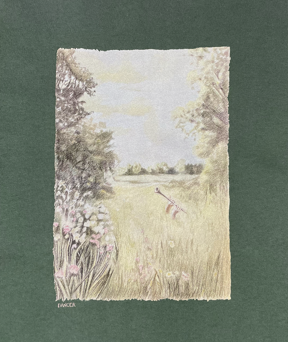 DANCER - Flute Tee Green