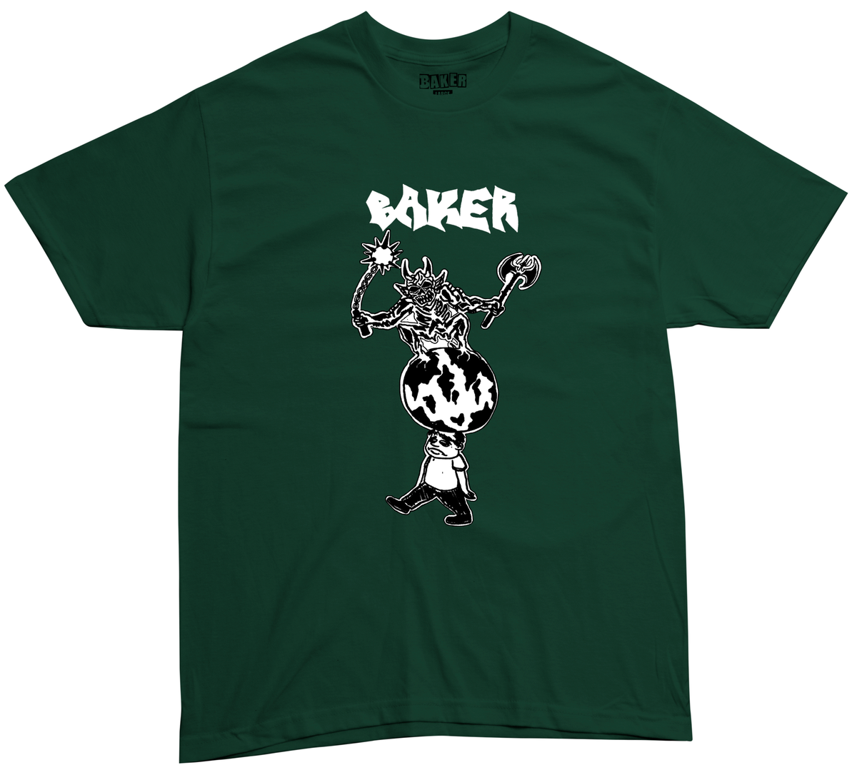 BAKER - World Crusher Tee Forest Green