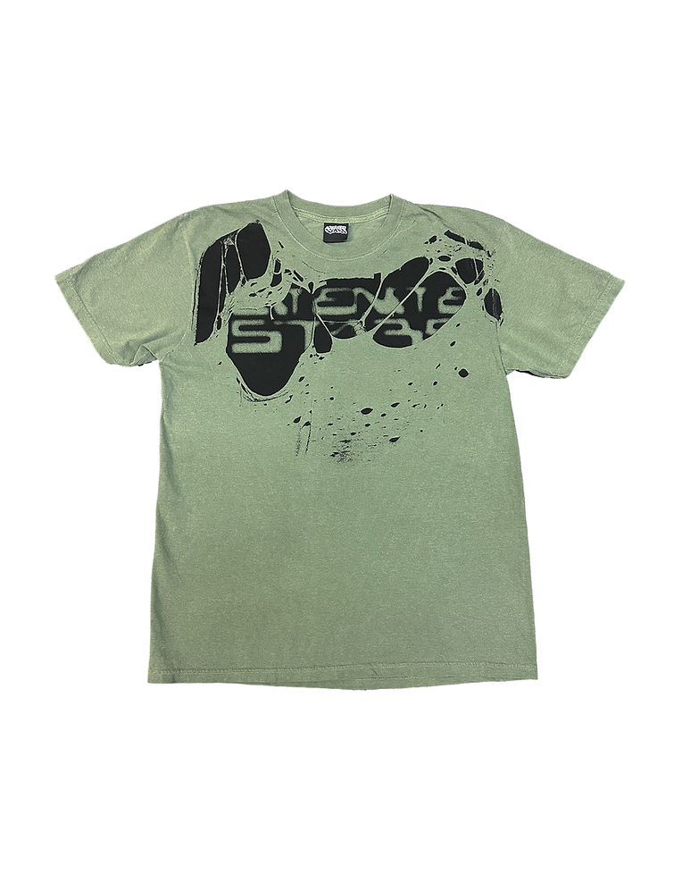 LATE NITE STARS - Ripped Grakik Tee Green