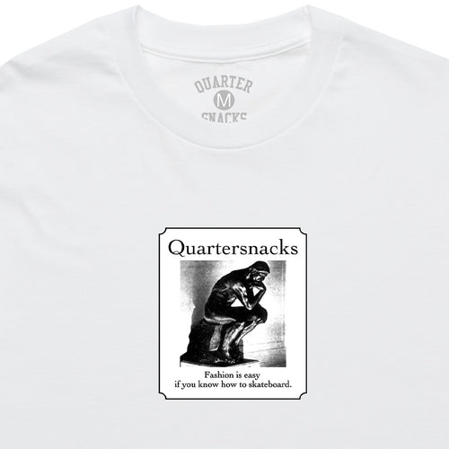 QUARTER SNACKS - Thinker Tee White