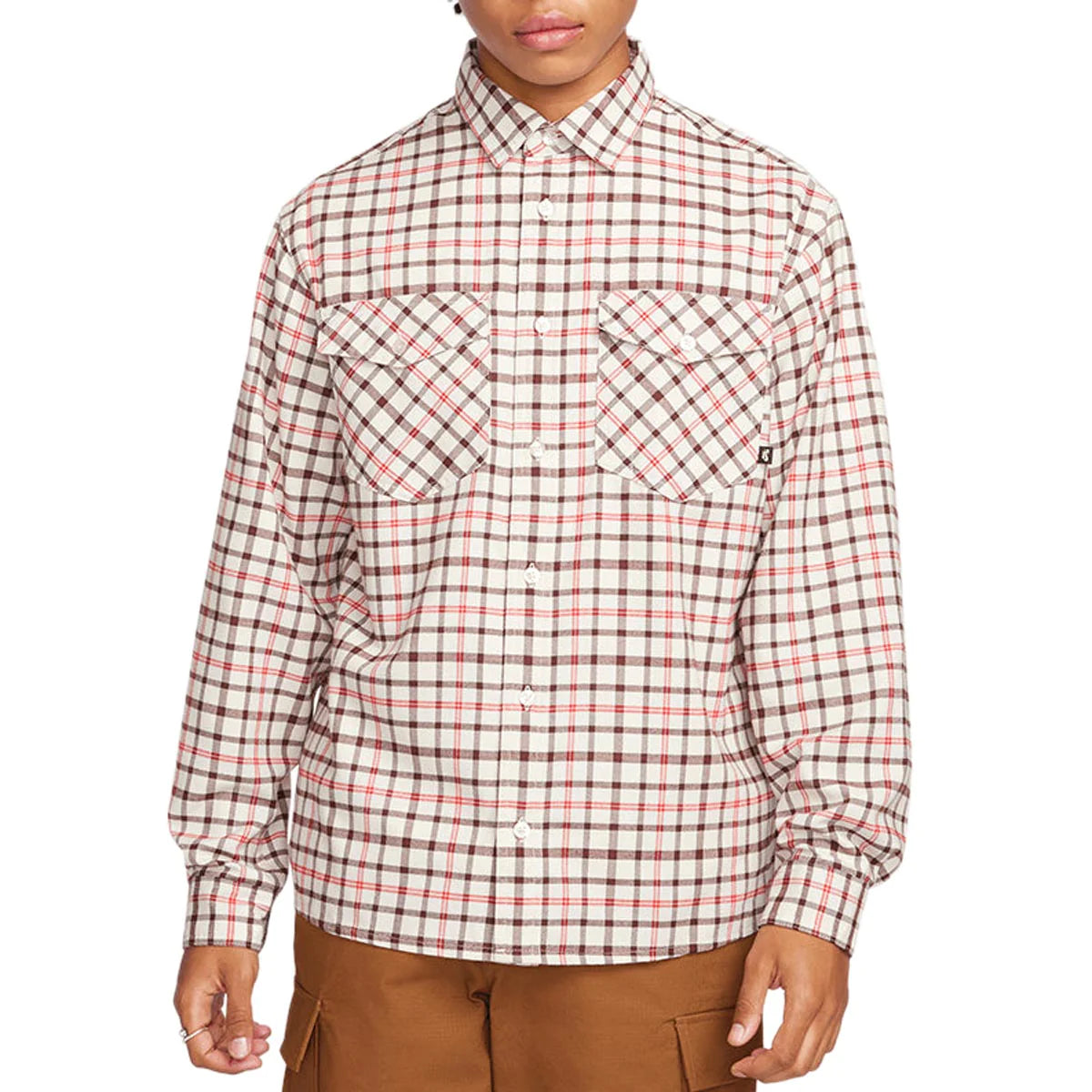 NIKE SB - Plaid Longsleeve Shirt Coconut Milk