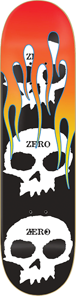 ZERO - 3 Skull With Flames - 8.25