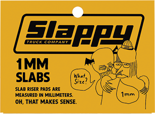SLAPPY - Low Risers 1mm Black