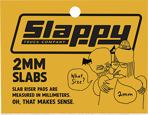 SLAPPY - Low Risers 2mm Black