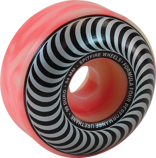 SPITFIRE - 54mm F4 Classic Hot Pink White Swirl 99a