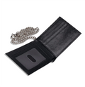 JACUZZI UNLIMITED - Leather Chain Wallet Black