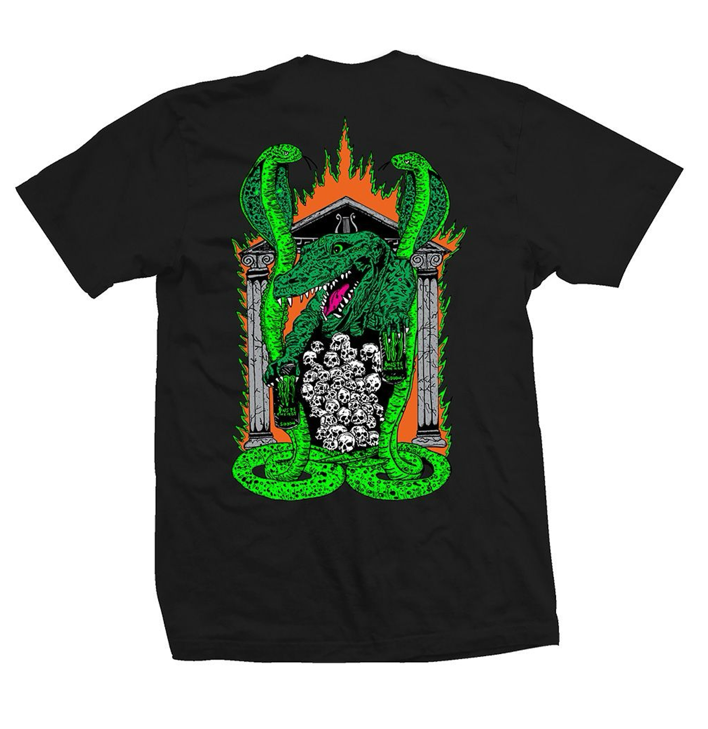 HEROIN - King Croc Tee Black